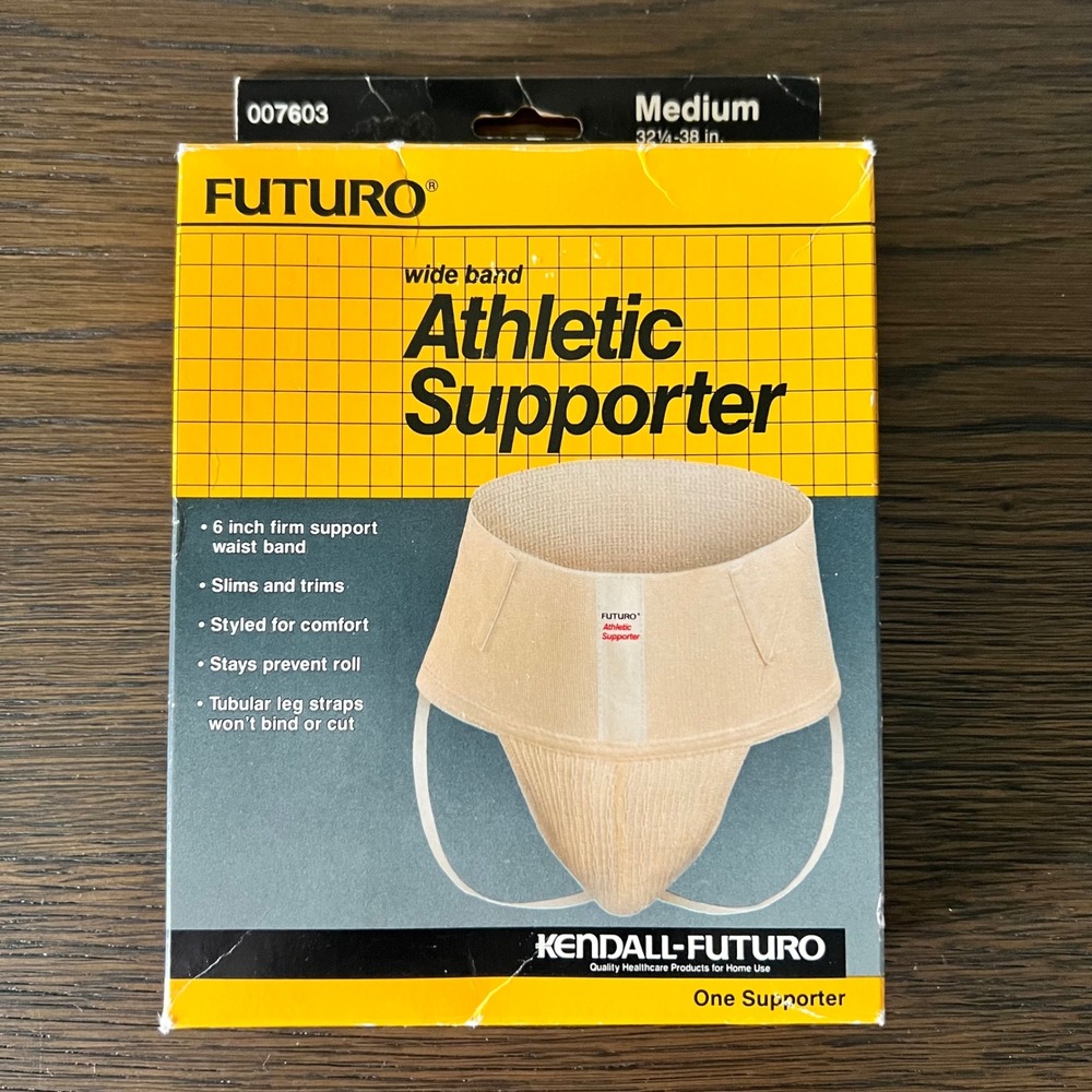 Vintage 1988 Futuro Wide Band Athletic Supporter Jockstrap Medium 007603 USA NEW